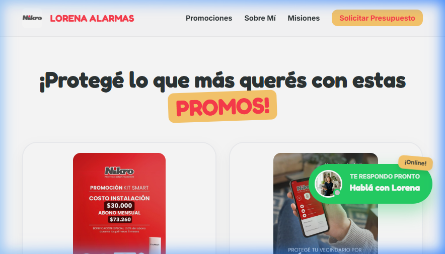 Lorena Comercial - Nikro Alarmas